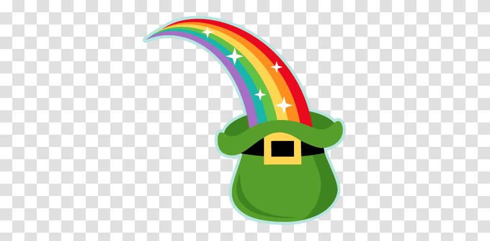 Rainbow Into Leprechaun Hat Scrapbook Cute Clipart, Tape, Floral Design Transparent Png