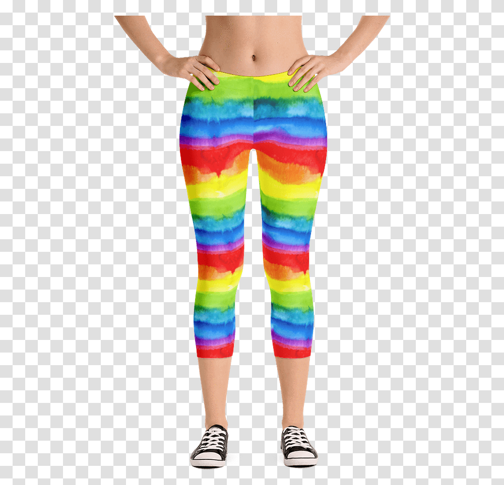Rainbow Leggings Women, Apparel, Pants, Person Transparent Png