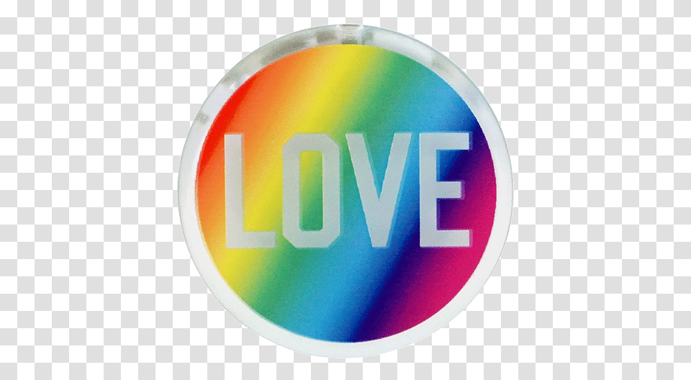 Rainbow Light Up Button Circle, Logo, Trademark, Badge Transparent Png