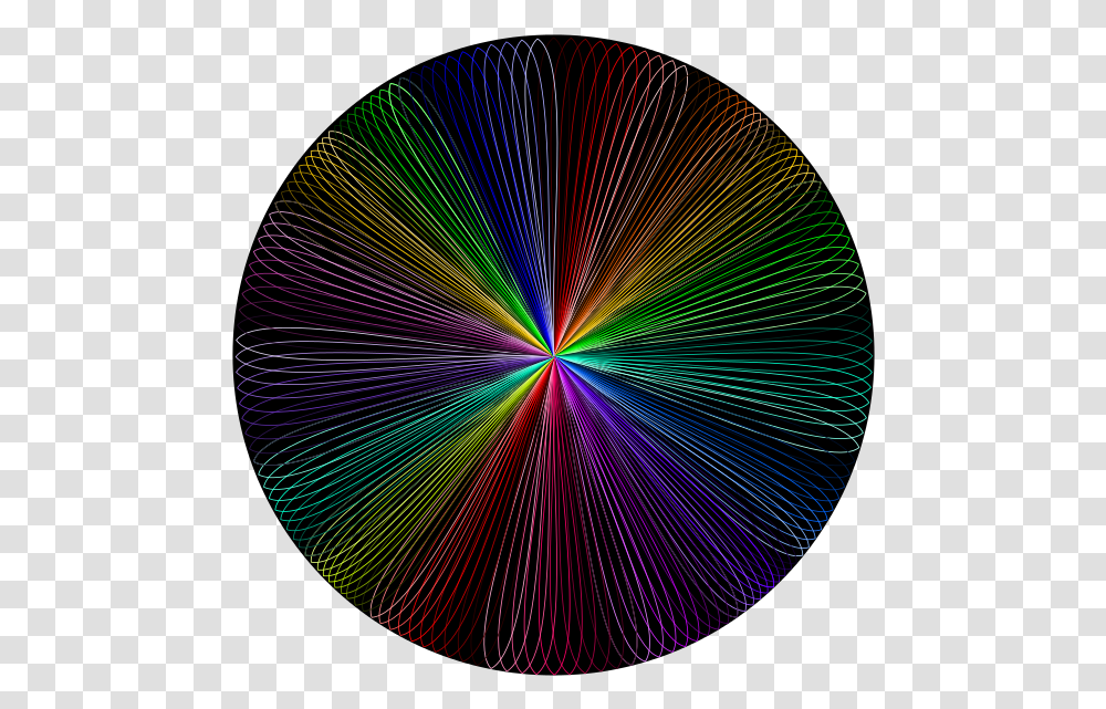 Rainbow Line Art 2 Circle, Light, Fractal, Pattern, Ornament Transparent Png