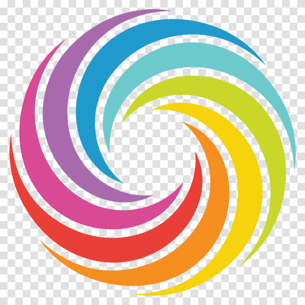 Rainbow Logo, Spiral, Coil, Rug Transparent Png