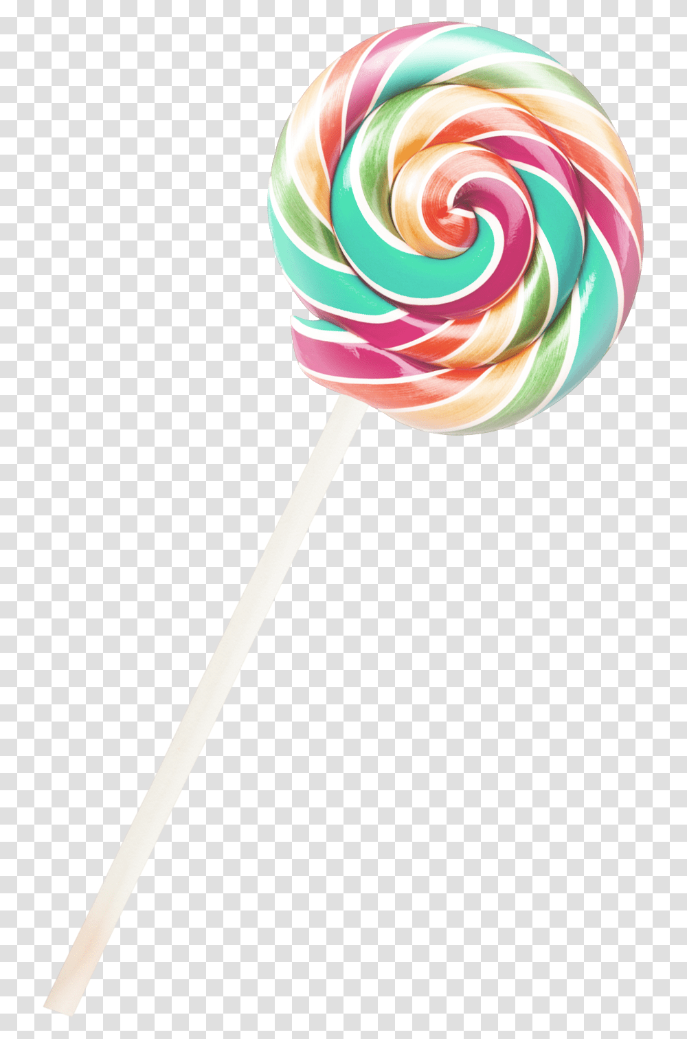 Rainbow Lollipop Stick Candy, Food, Balloon, Helmet Transparent Png
