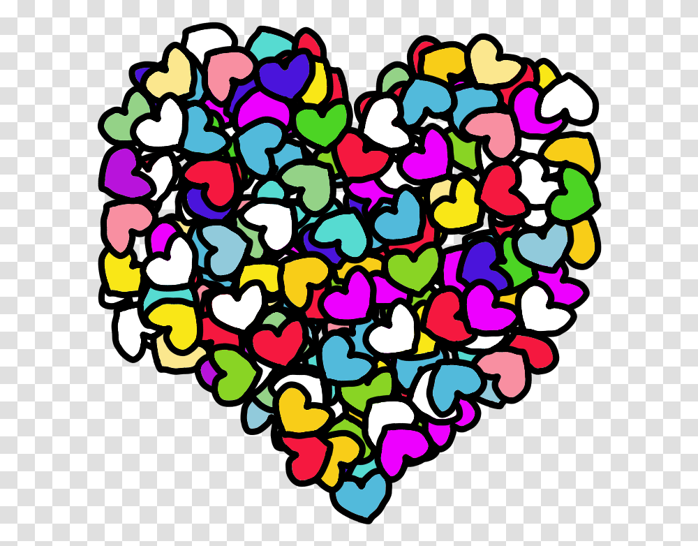 Rainbow Love Hearts, Confetti, Paper, Rug, Sprinkles Transparent Png