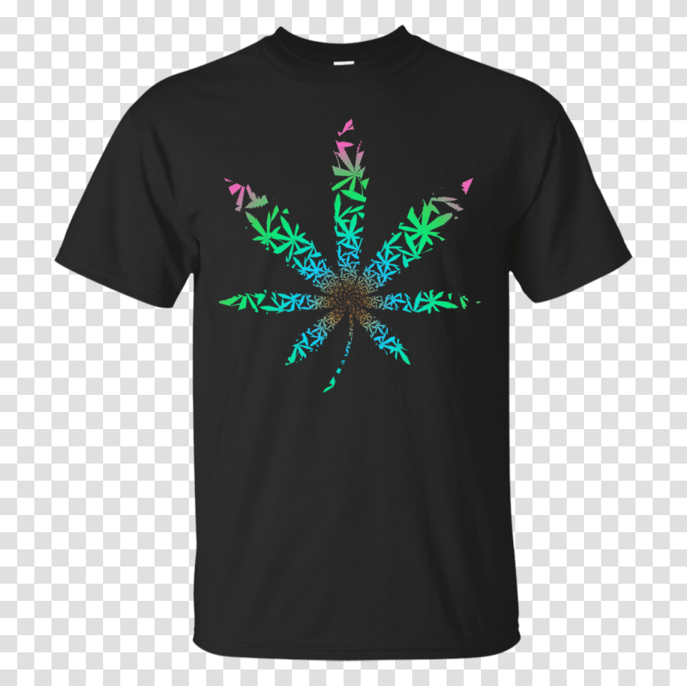 Rainbow Marijuana T Shirt Weed Blunt And Cannabis Smoker Shi Black, Apparel, T-Shirt, Person Transparent Png