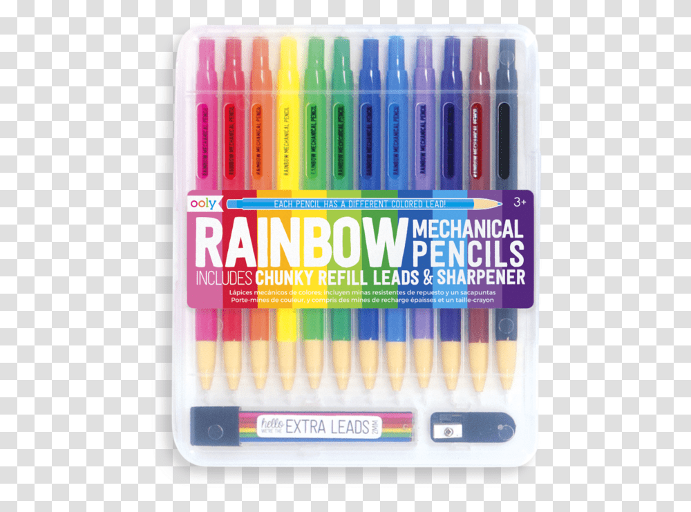 Rainbow Mechanical Colored Pencils Colorful Lead Mechanical Pencils, Marker Transparent Png