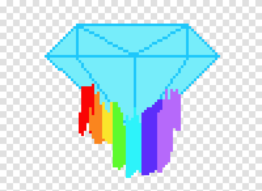 Rainbow Melting Diamond Pixel Art Maker, Toy, Kite, Paper Transparent Png