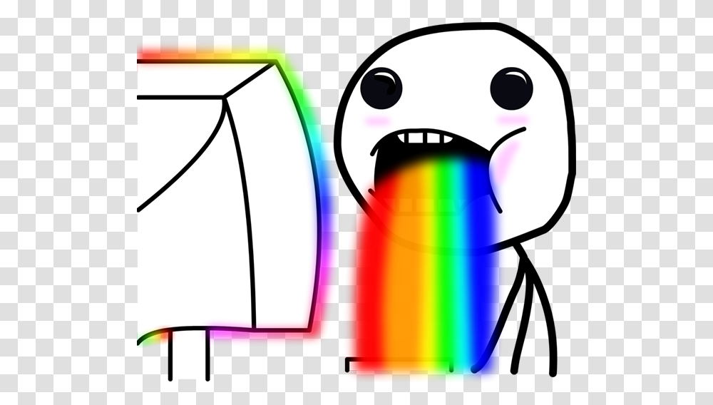 Rainbow Meme Face Download Vomitando Arco Iris Meme, Lamp, Light Transparent Png
