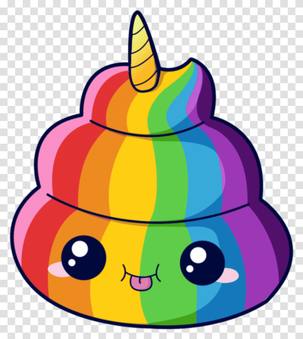 Rainbow Mq Unicorn Emoji Emojis Kawaii Unicorn Emoji Poo, Food, Cake Transparent Png