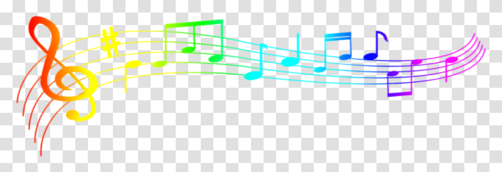 Rainbow Music Notes Music Notes Music Natnat7w Rainbow Music Notes Clipart, Leisure Activities, Musical Instrument Transparent Png
