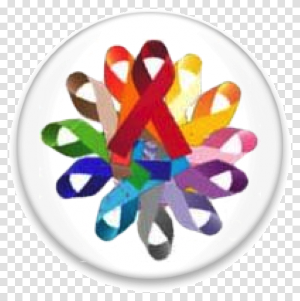 Rainbow Of Cancer Ribbons, Apparel, Footwear, Flip-Flop Transparent Png