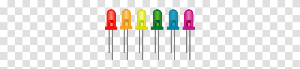 Rainbow Of Light Emitting Diodes Clip Art, LED, Spotlight, Lighting Transparent Png