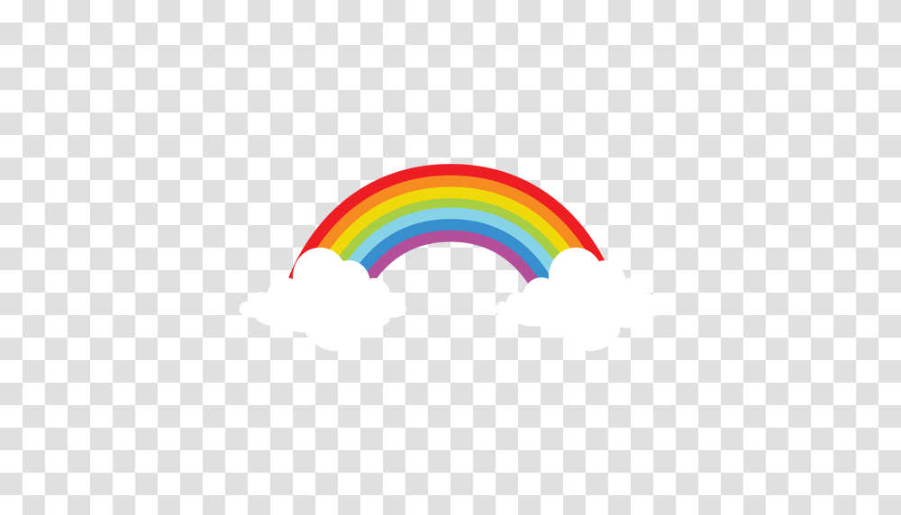 Rainbow On Clouds Element, Nature, Outdoors, Sky, Flare Transparent Png