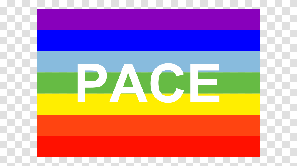 Rainbow Pace Flag, Word, Logo Transparent Png