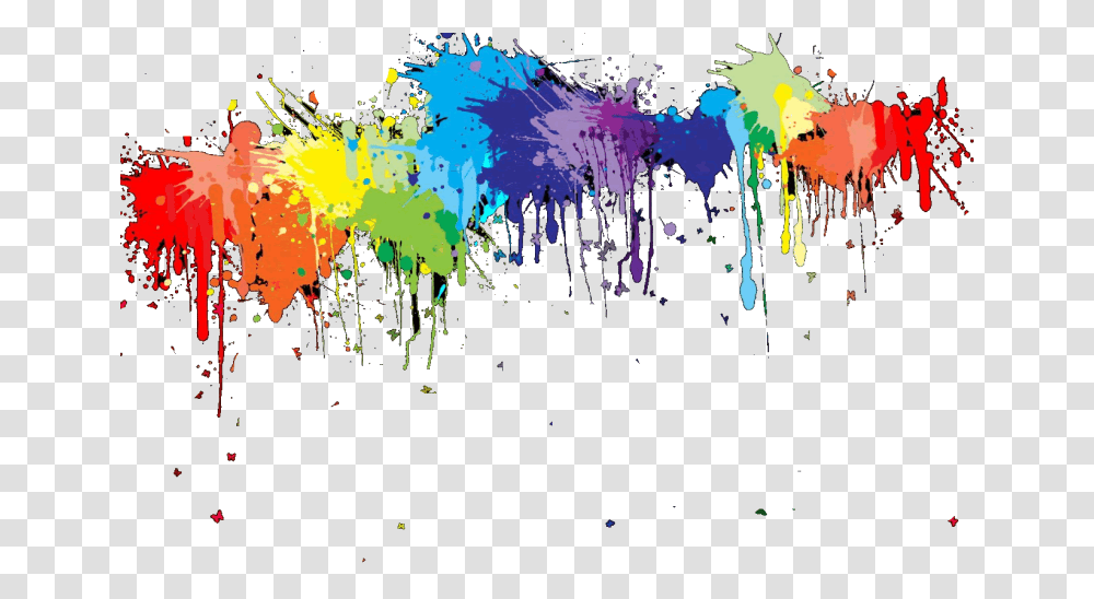 Rainbow Paint Splatter White Background Download Rainbow Paint Splatter, Pattern, Dye Transparent Png