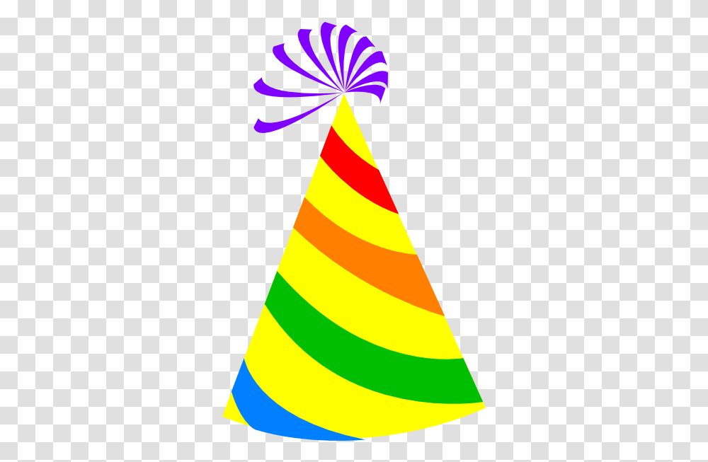 Rainbow Party Hat Yellow Clip Art Vector Clip Birthday Hat Clipart, Clothing, Apparel, Banana, Fruit Transparent Png