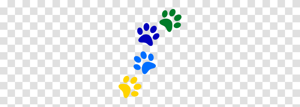 Rainbow Paws Clip Art, Footprint Transparent Png