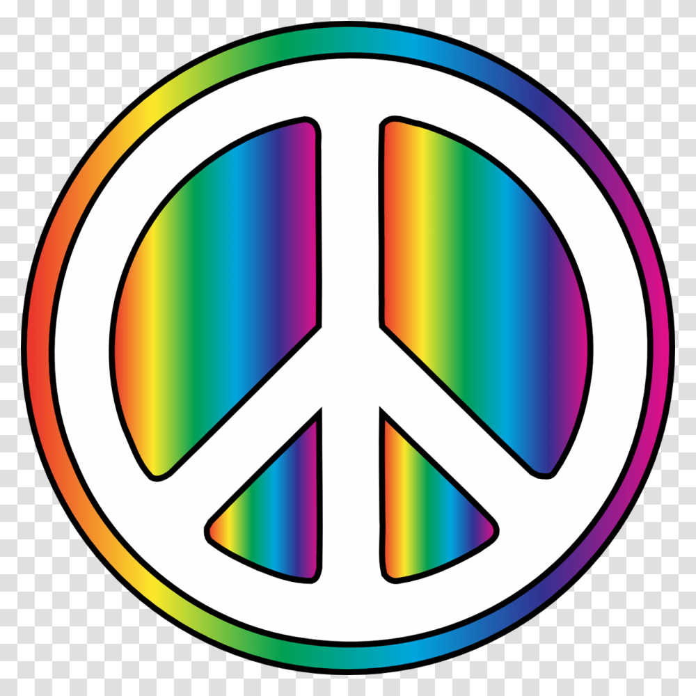 Rainbow Peace Sign Filter, Logo, Trademark, Tape Transparent Png
