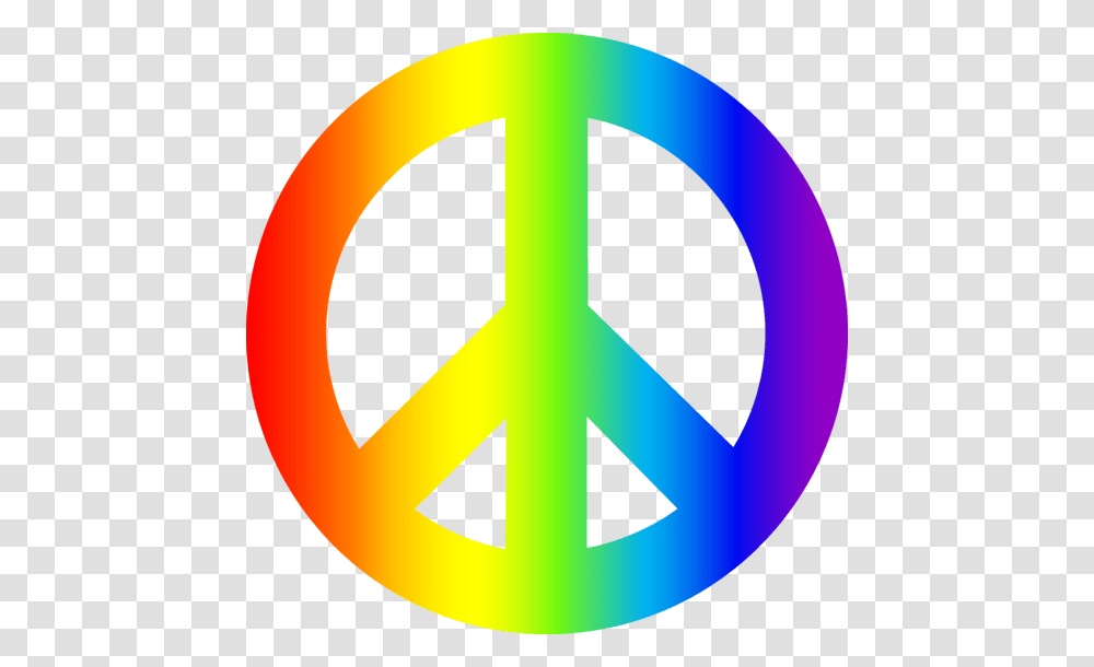 Rainbow Peace Sign, Star Symbol Transparent Png