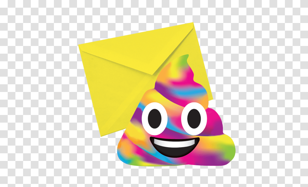 Rainbow Poop Emoji Image, Apparel, Toy, Party Hat Transparent Png
