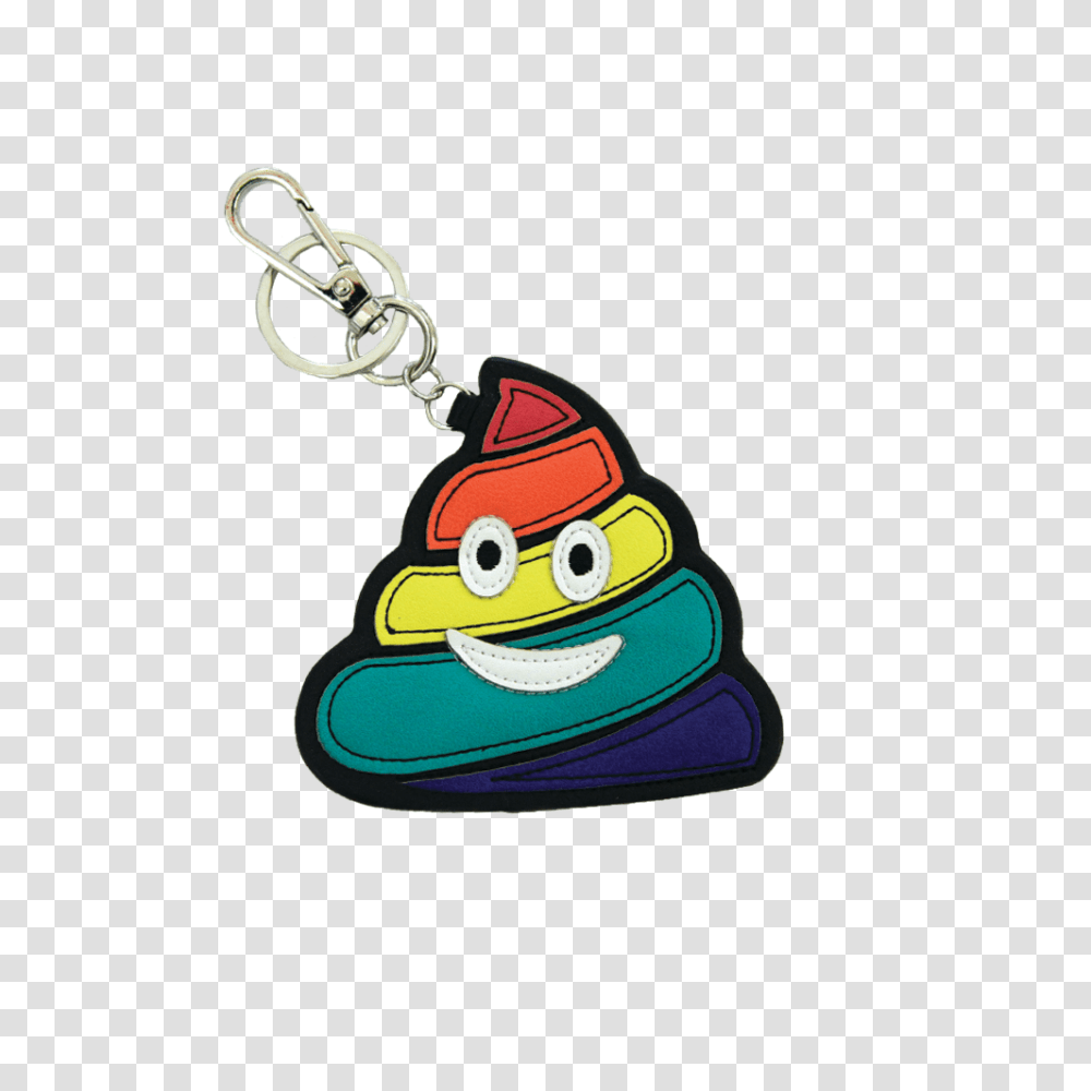 Rainbow Poop Emoji Keychain Me N U, Pendant, Triangle Transparent Png