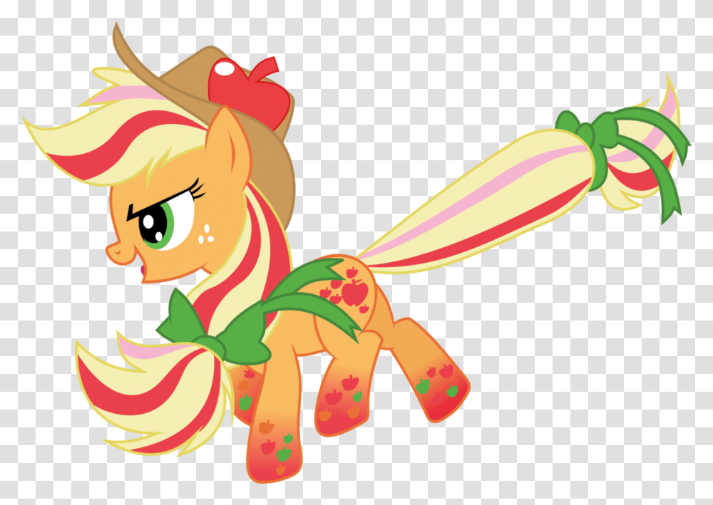 Rainbow Power Applejack By Whizzball2 D7i1rtq My Little Pony Applejack Power, Animal, Mammal Transparent Png