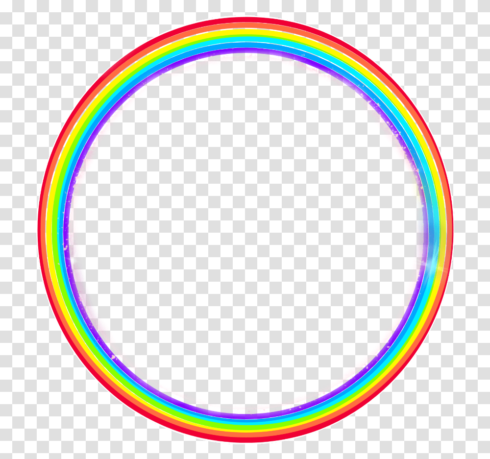 Rainbow Rainbows Circle Cycle Cute Love Circle, Light, Hoop, Neon, Hula Transparent Png