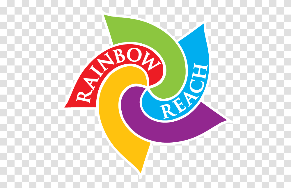 Rainbow Reach Logos Rainbow, Symbol, Trademark, Text, Number Transparent Png
