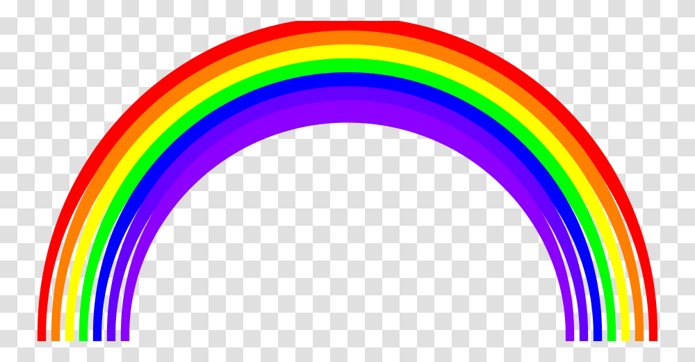 Rainbow Semicircle Large Size, Light, Flare, Neon, Purple Transparent Png
