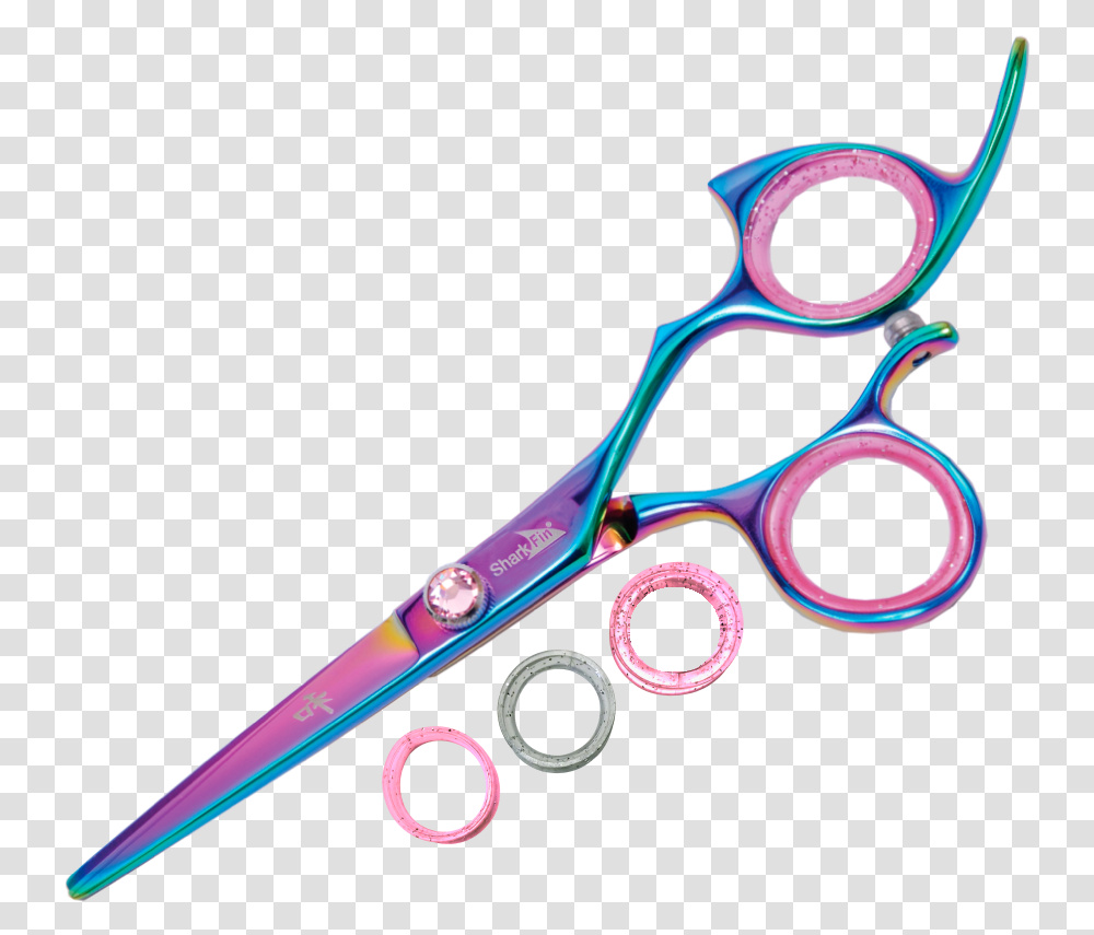 Rainbow Shark Fin Shears, Scissors, Blade, Weapon, Weaponry Transparent Png