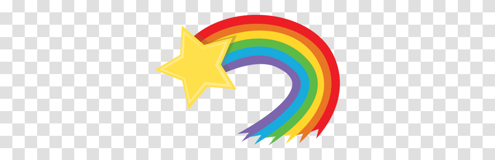 Rainbow Shooting Star, Star Symbol, Number Transparent Png