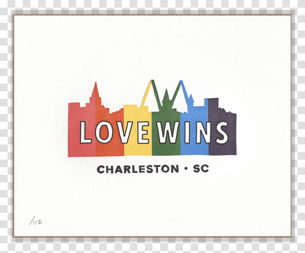 Rainbow Silhouette Of Charleston Sc Skyline With Words Love Charleston, Advertisement, Label, Poster Transparent Png