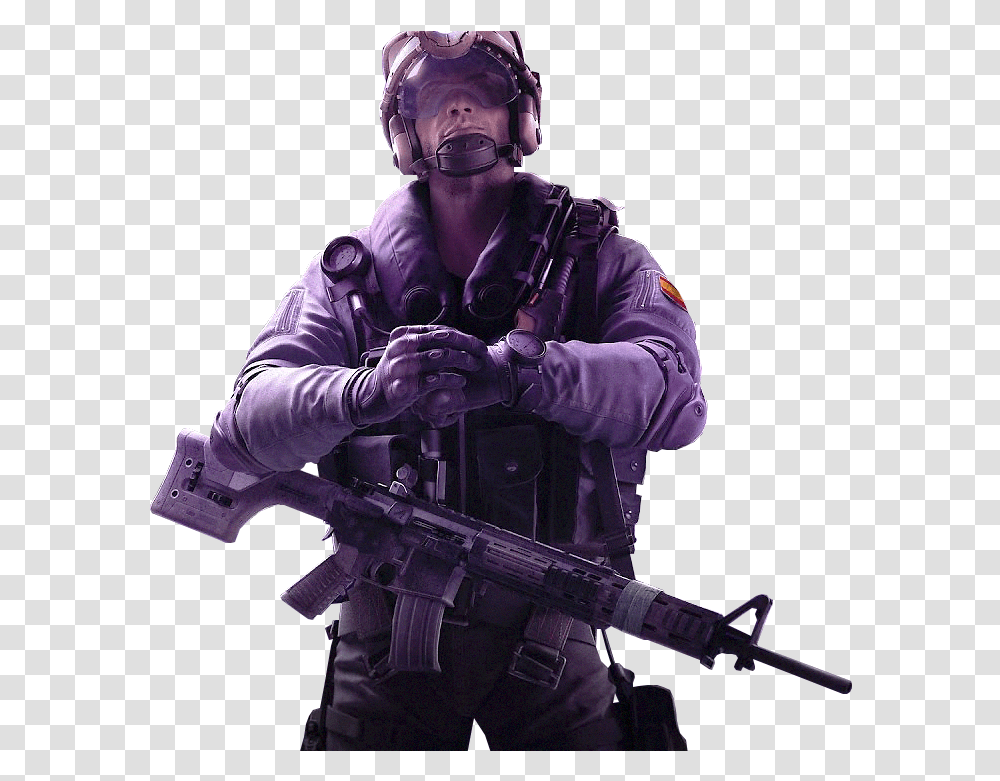 Rainbow Six Siege Character, Person, Human, Gun, Weapon Transparent Png
