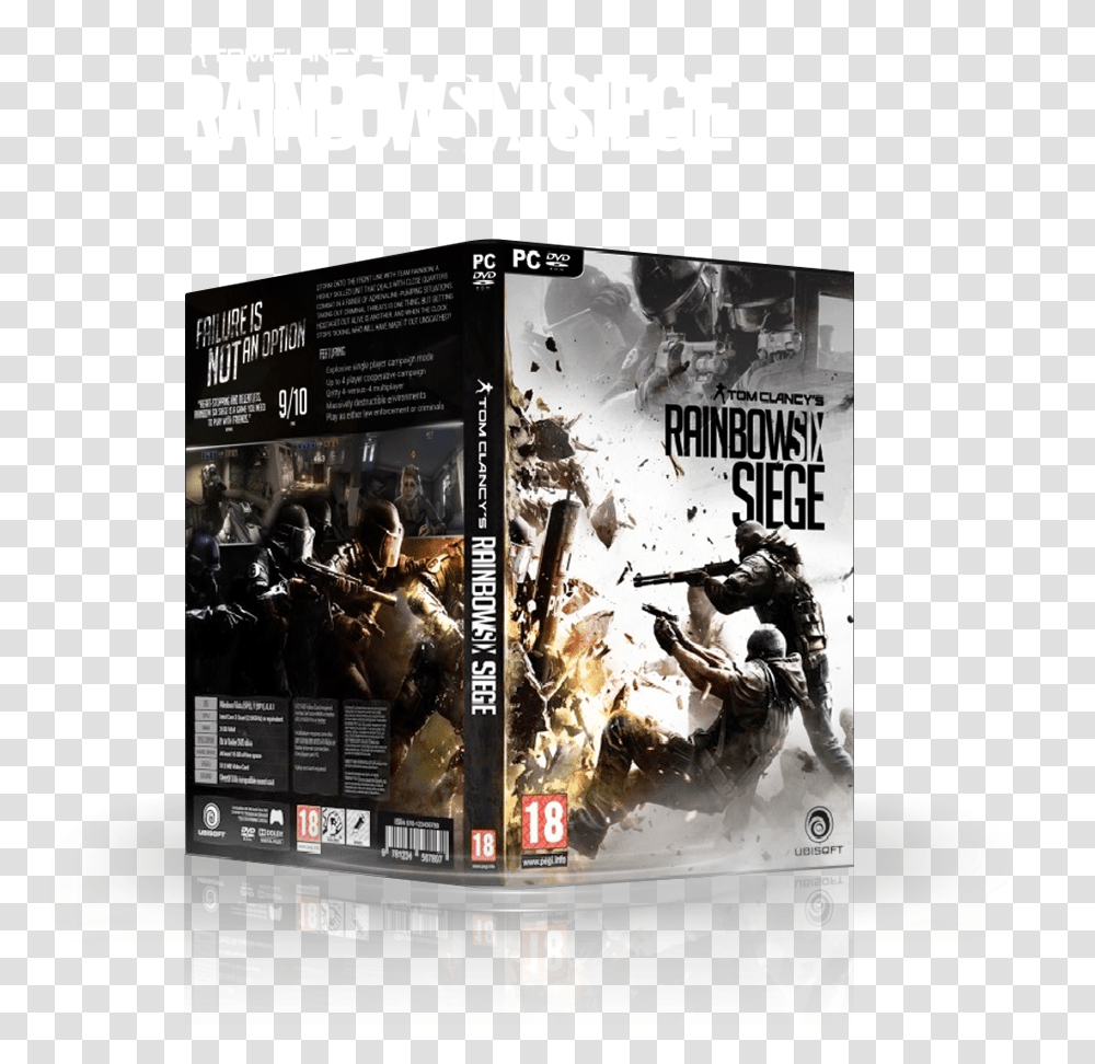 Rainbow Six Siege Pc Box, Person, Dvd, Disk, Poster Transparent Png
