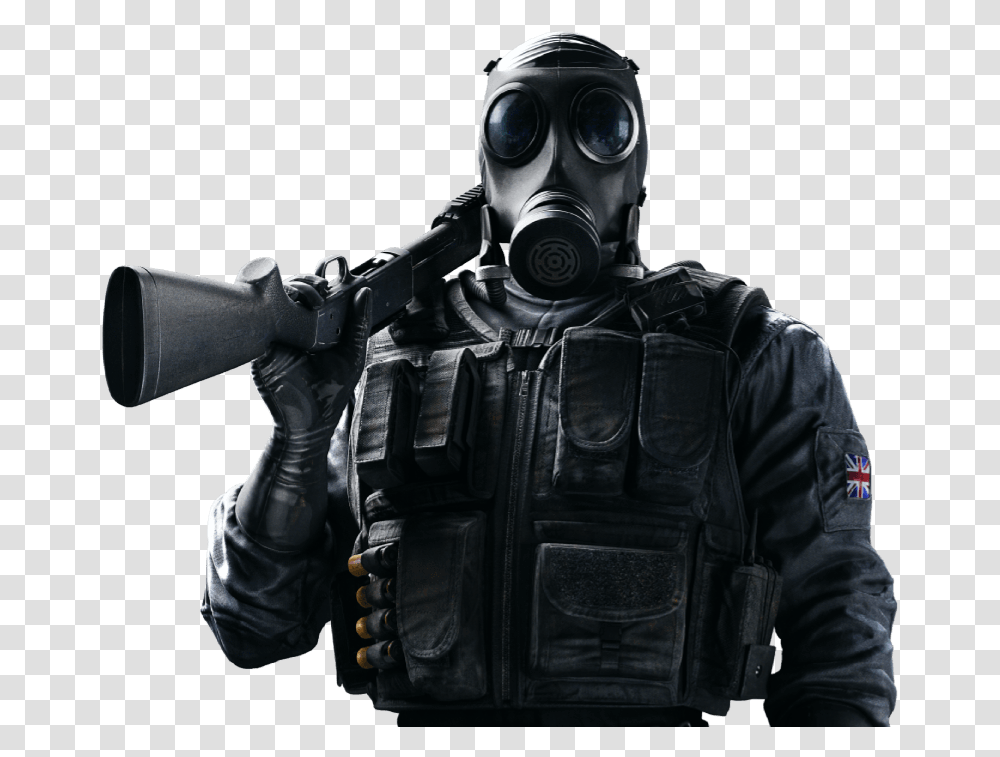 Rainbow Six Siege Smoke R6, Person, Human, Weapon, Weaponry Transparent Png