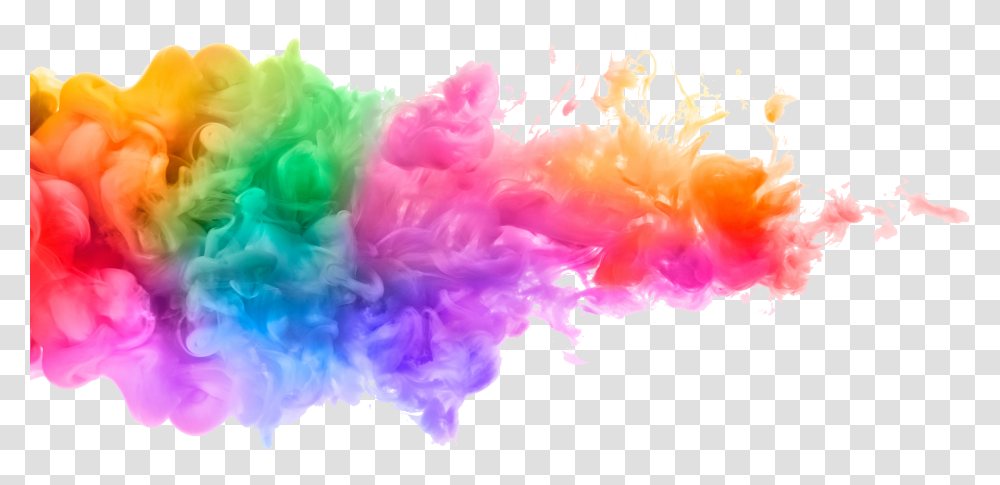 Rainbow Smoke Color Smoke Background Transparent Png