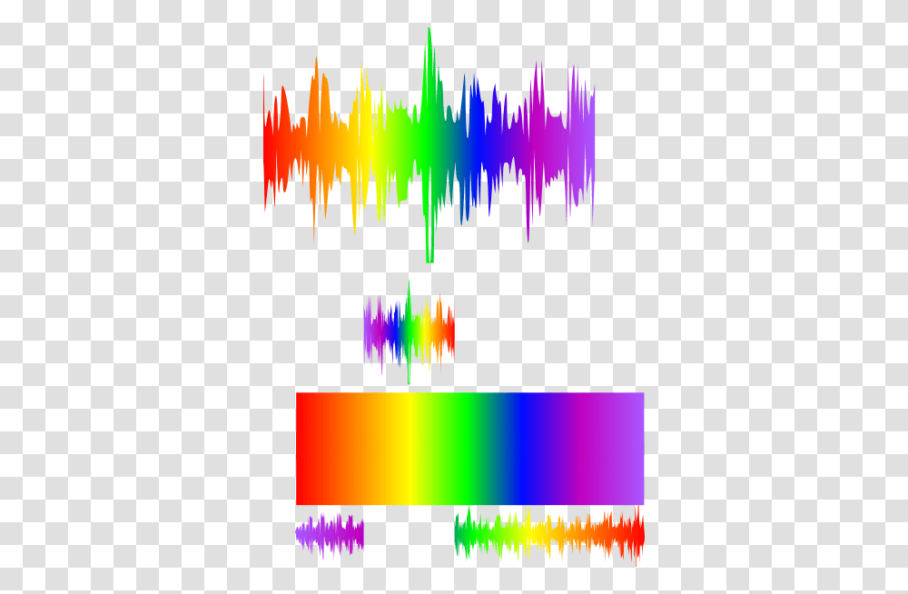 Rainbow Sound Wave Large Clip Art, Modern Art, Light, Neon Transparent Png