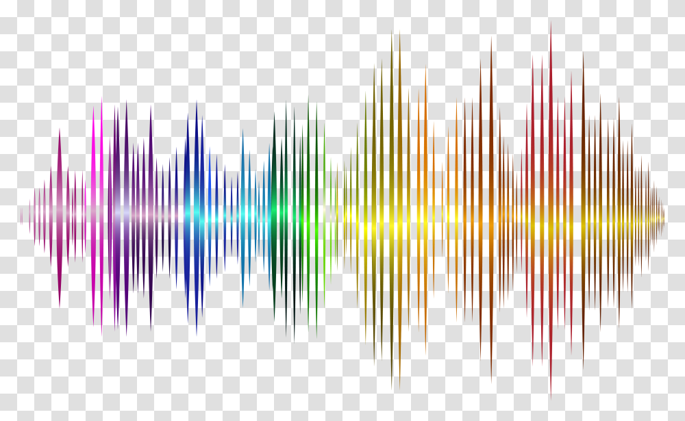 Rainbow Soundwave, Modern Art Transparent Png