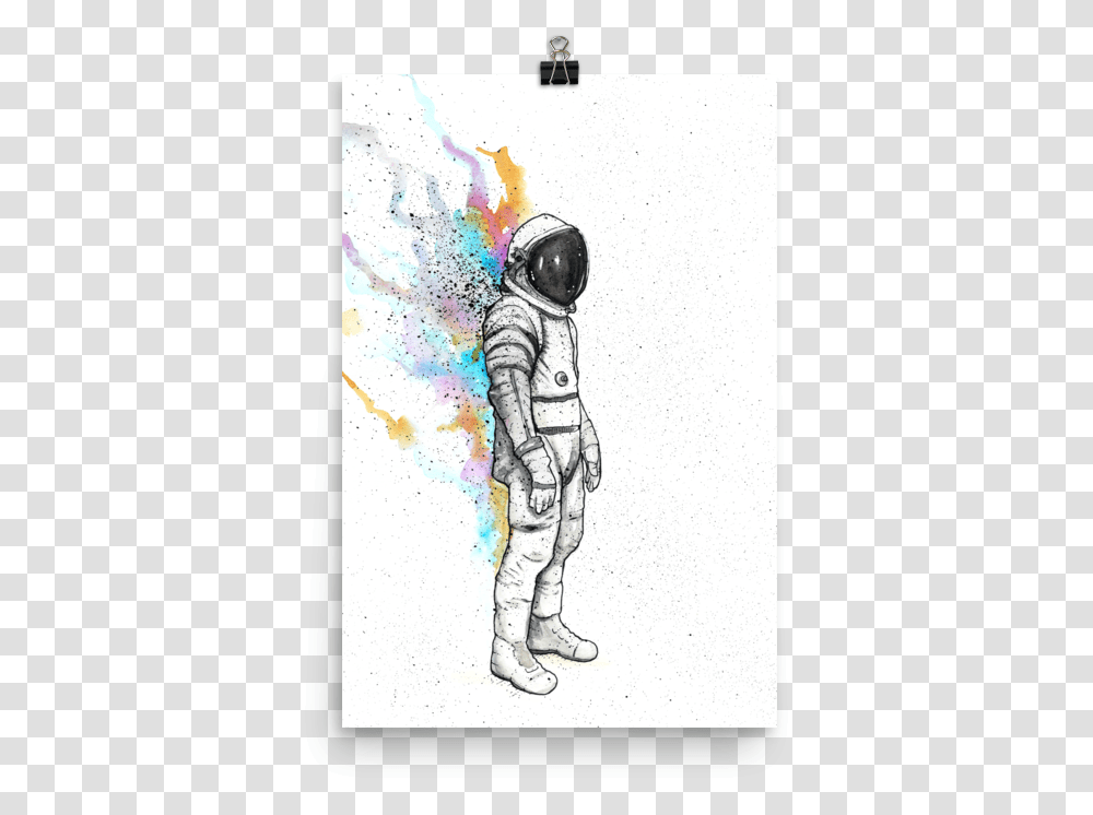 Rainbow Spaceman, Person, Human, Astronaut Transparent Png