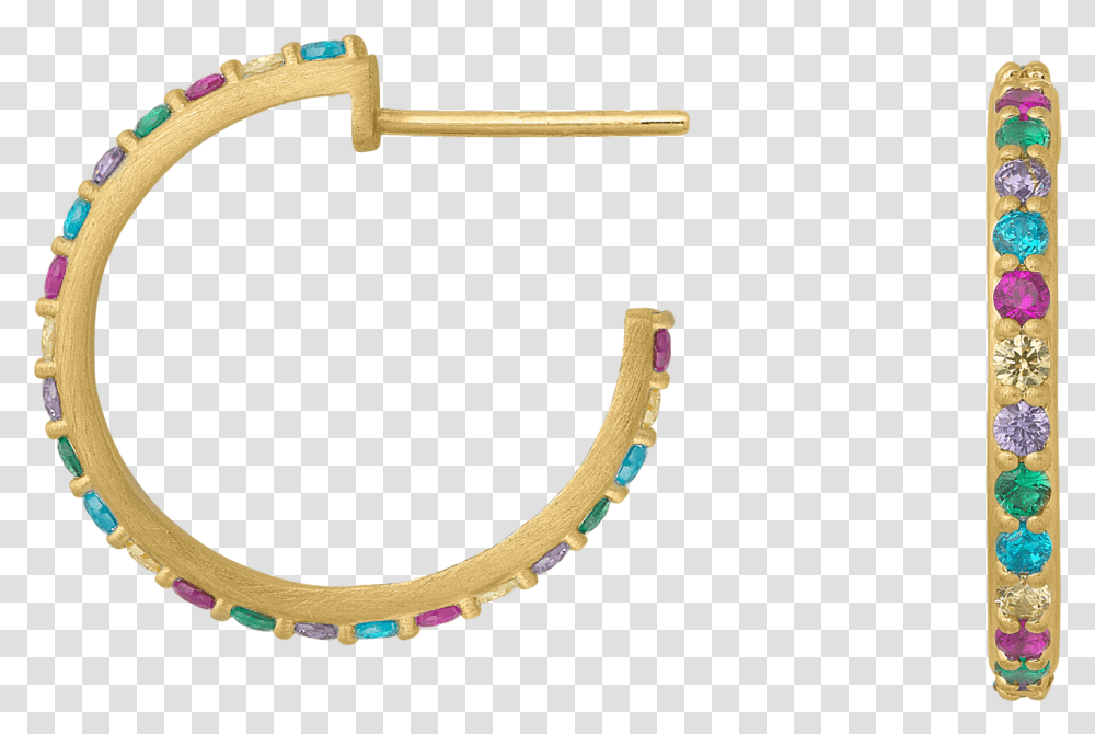 Rainbow Sparkle Hoops Gold - Bybiehl Uk Bybiehl, Bracelet, Jewelry, Accessories, Accessory Transparent Png