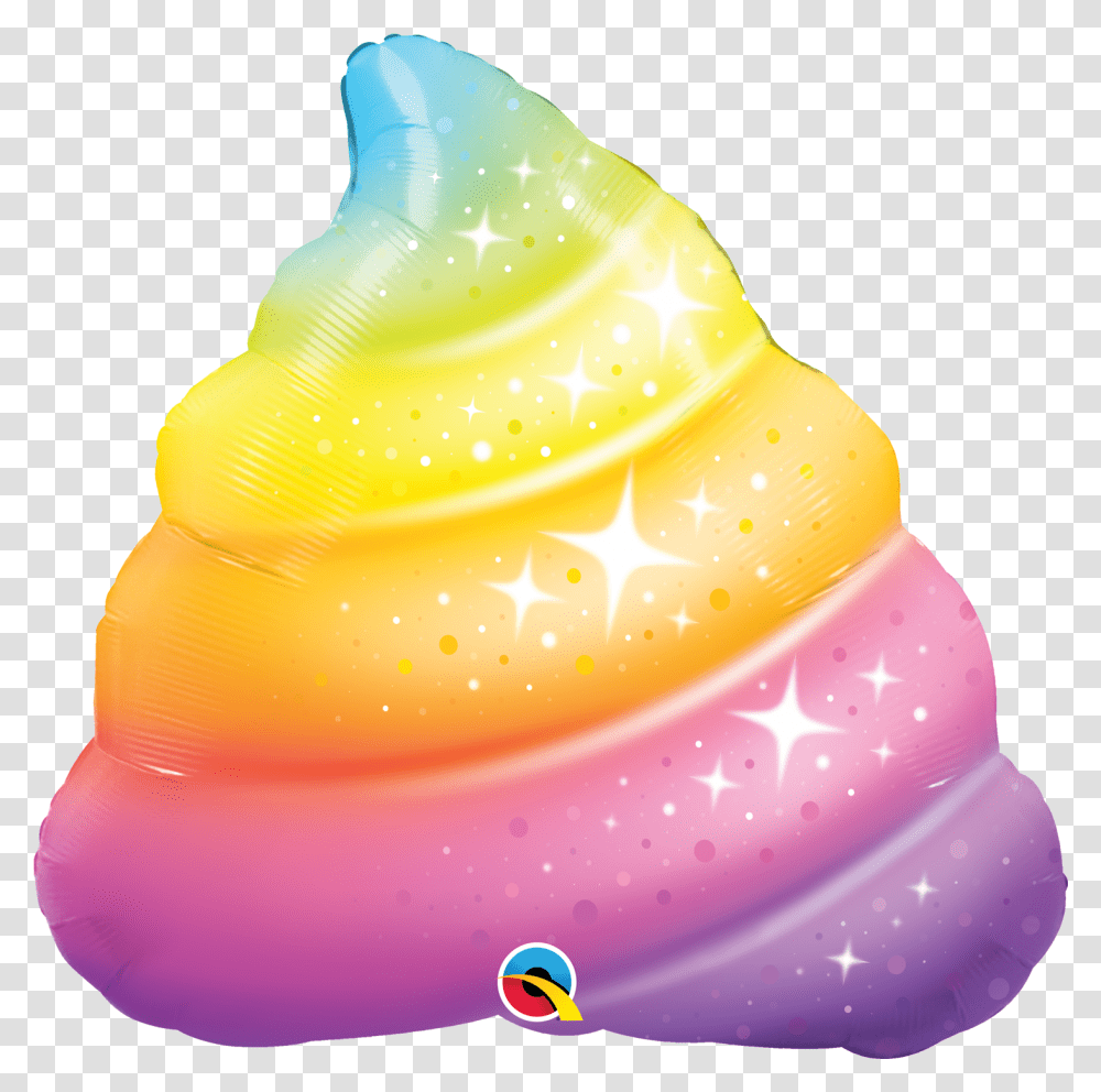 Rainbow Sparkle Poop Balloon Rainbow Poop, Food, Birthday Cake, Dessert, Soap Transparent Png