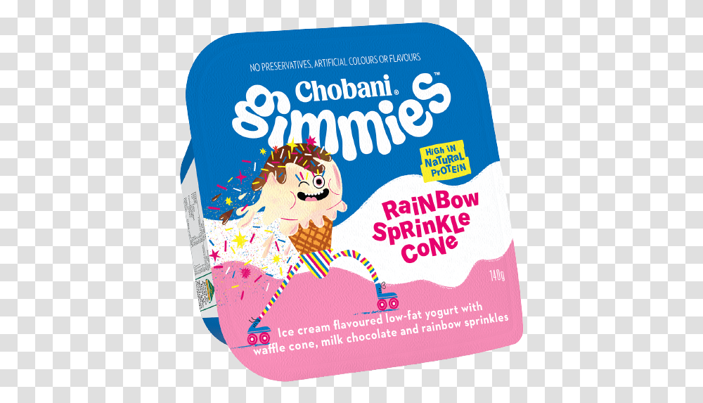 Rainbow Sprinkle Cone Chobani Sprinkles, Poster, Advertisement, Label, Text Transparent Png
