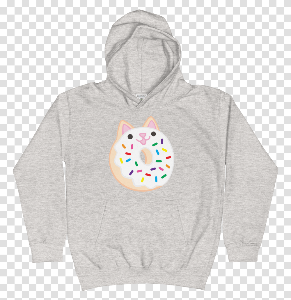 Rainbow Sprinkle Mini Donut Cat Hoodie, Clothing, Apparel, Sweatshirt, Sweater Transparent Png