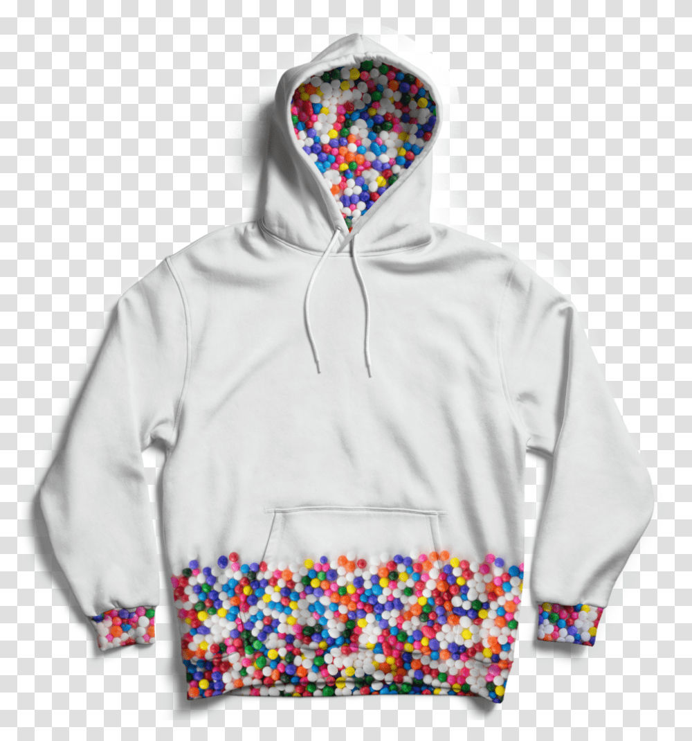 Rainbow Sprinkles Hoodie White Kendrick Lamar Hoodie, Apparel, Sweatshirt, Sweater Transparent Png