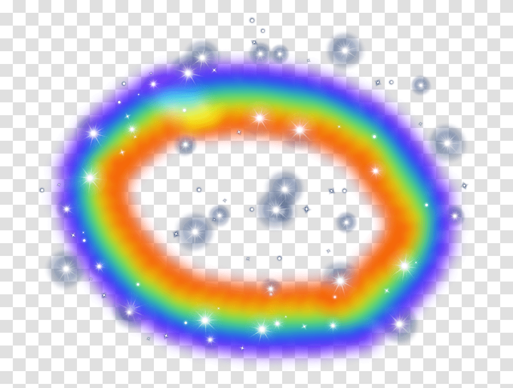 Rainbow Star Circle, Ornament, Lighting Transparent Png