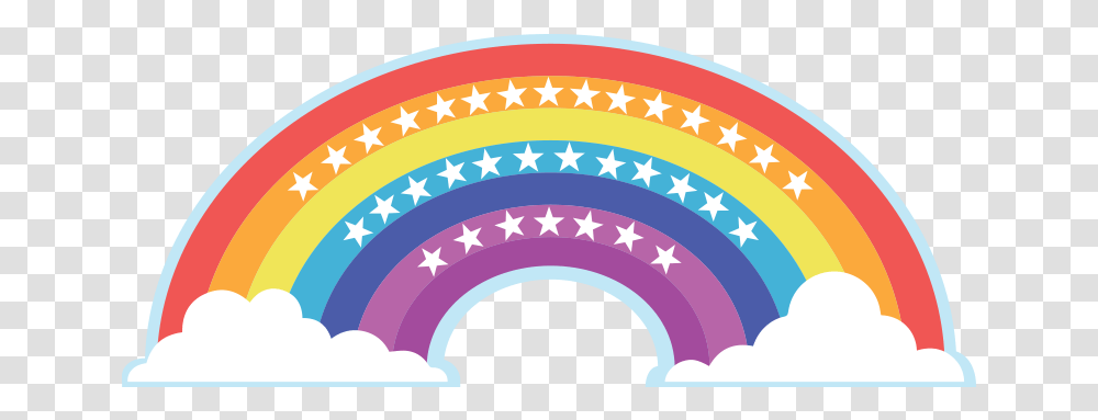 Rainbow Star, Pattern, Label Transparent Png