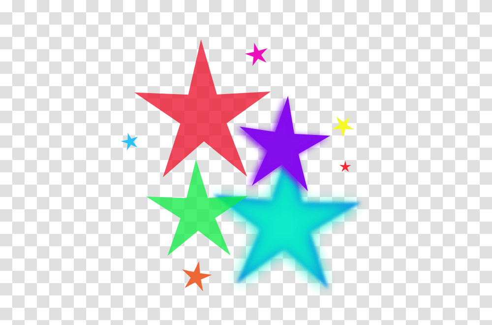 Rainbow Stars Clipart, Star Symbol, Cross Transparent Png