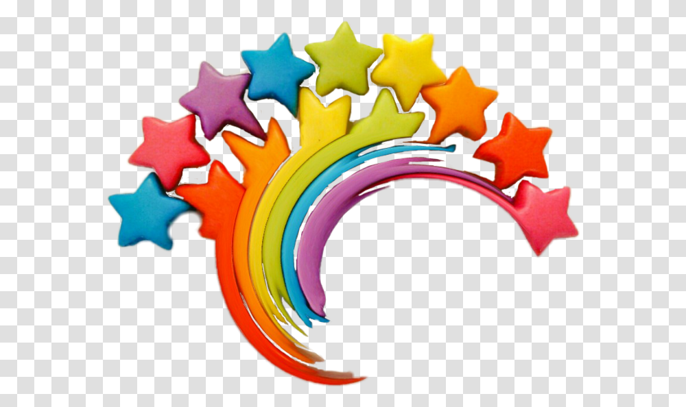 Rainbow Stars Colourful Beautiful Toy Colourful Stars, Food, Star Symbol Transparent Png