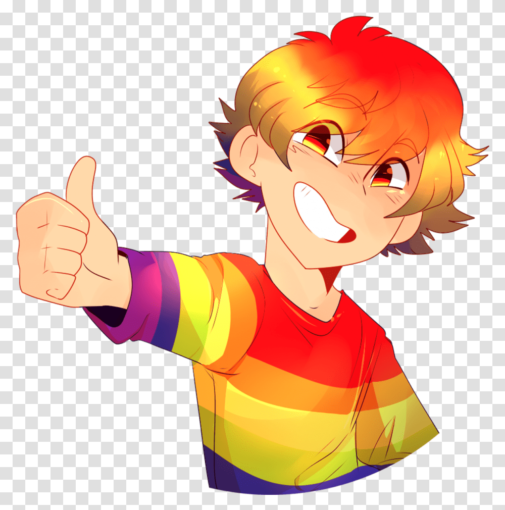 Rainbow Steve, Person, Human, Thumbs Up, Finger Transparent Png