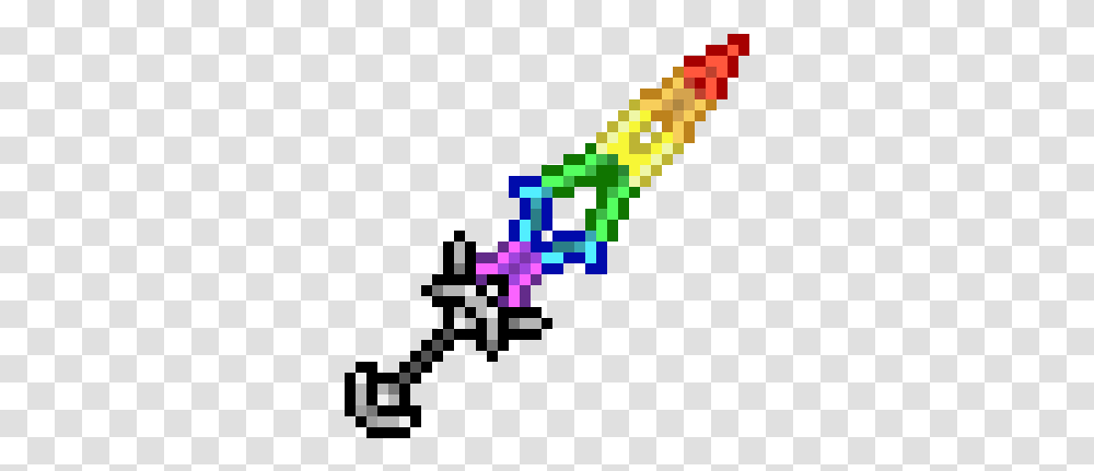 Rainbow Sword Pixel Art, Accessories, Parade, Weapon Transparent Png