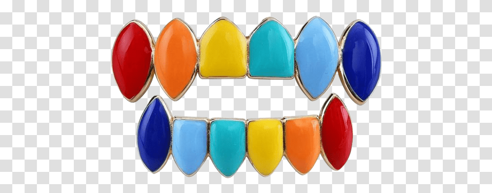 Rainbow Teeth Grillz 6ix9ine Grillz, Turquoise, Jewelry, Accessories, Accessory Transparent Png